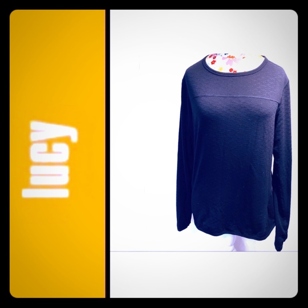 Lucy Athletic Pullover with Back Mesh Panel